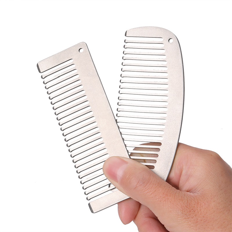 Comb Pocket Titanium - Mini Titanium Comb Outing Portable Camping