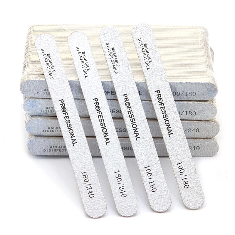100Pcs Wooden Nail File Profes - Nail File Titanium 评论和价格