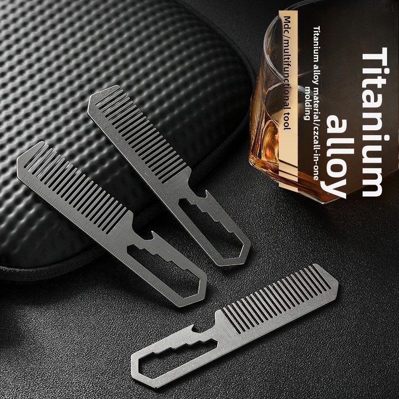 New Titanium Alloy Multifuncti - Comb Pocket Titanium 评论和价格