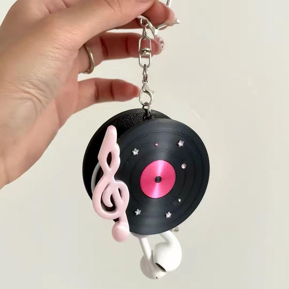 Kawaii Record Cable Organizer  - Cable Winder Keychain 评论和价格