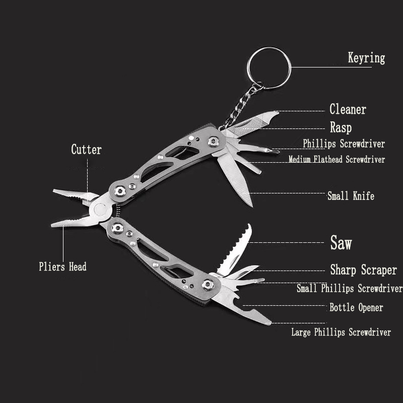 MuqiNush 12 In 1 Mini Keychain - Edc Carry Pliers 评论和价格