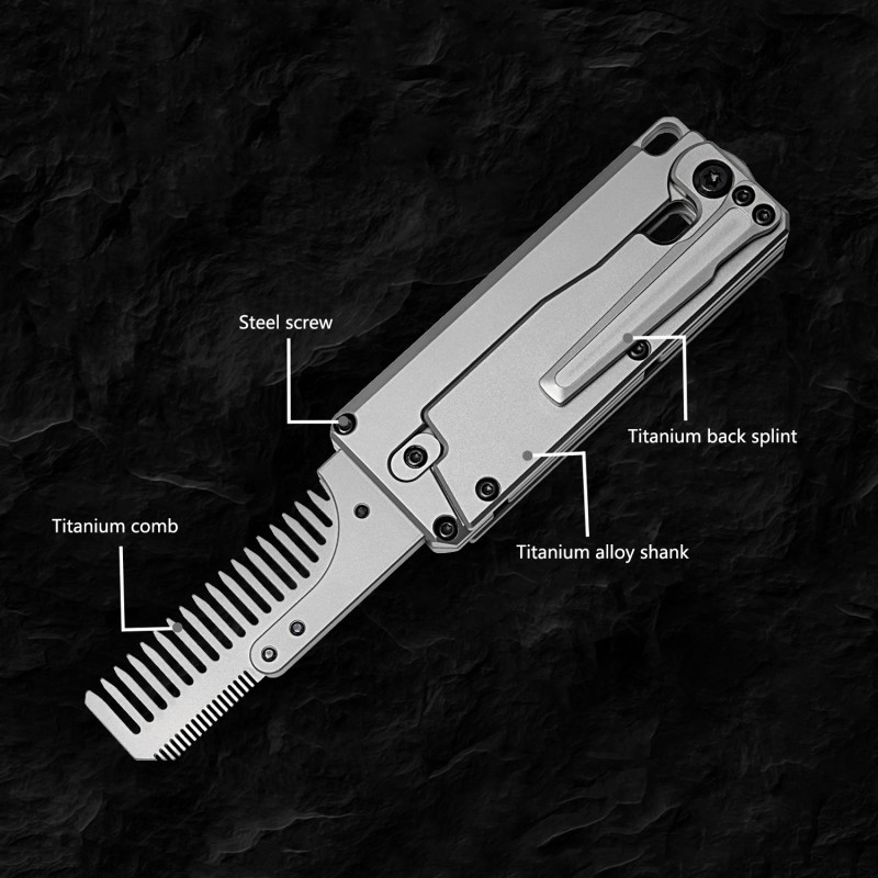 Titanium Alloy Folding Comb Re - Comb Pocket Titanium 评论和价格