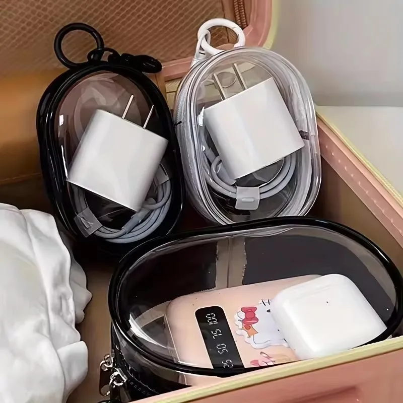 Multifunctional Clear Data Cab - Cable Winder Keychain 评论和价格