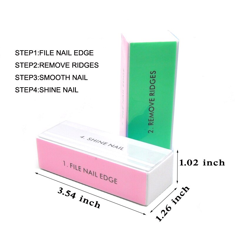 5pcs  Colorful Buffing Block 4 - Nail File Titanium 评论和价格