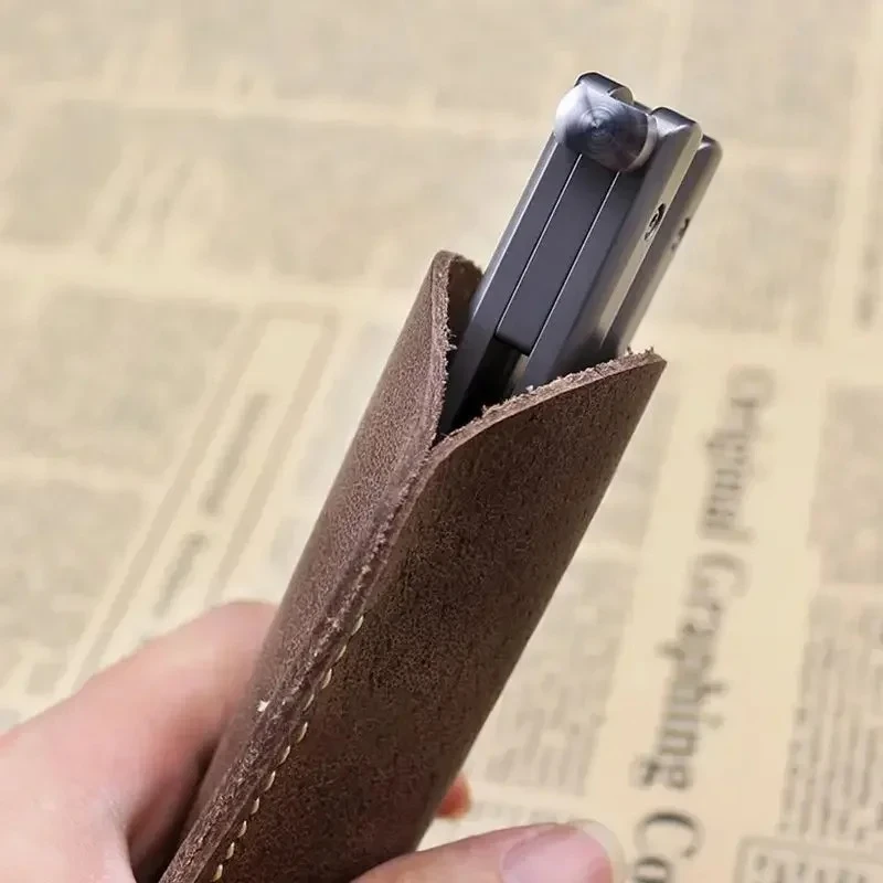 Leather small knife cover carr - Edc Pocket Carry Fixed Blade 评论和价格
