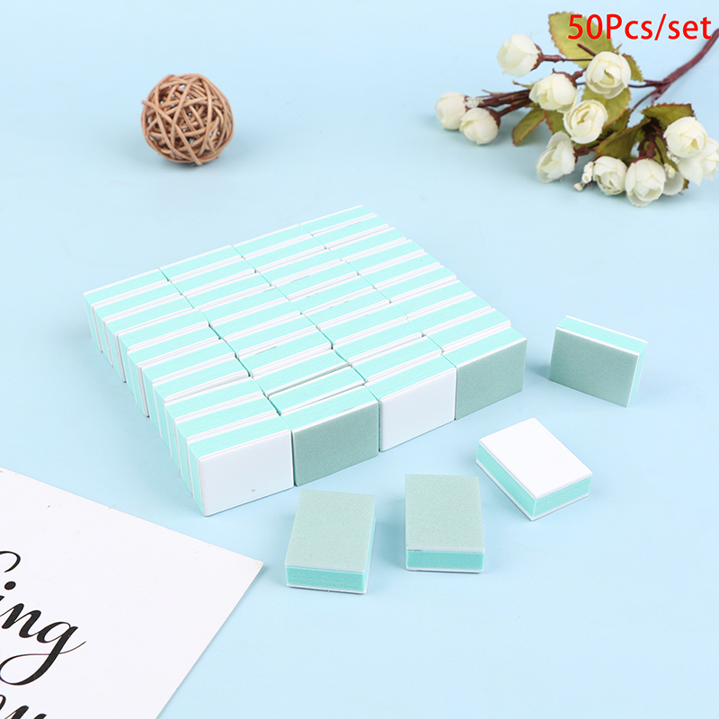 50 Pcs/lot Mini Nail Buffer Bl - Nail File Titanium 评论和价格