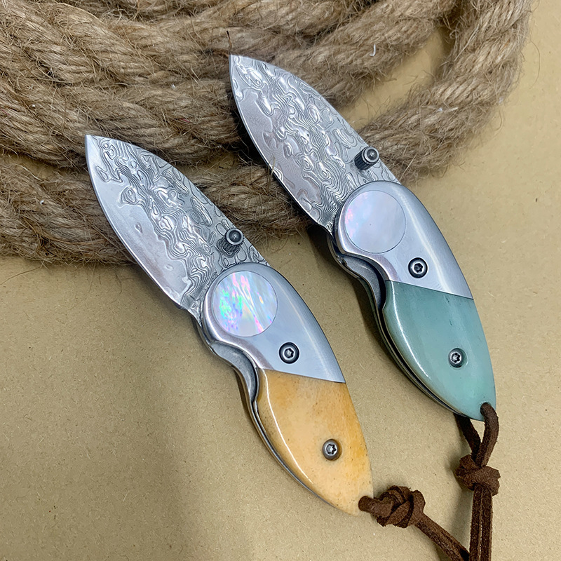 RHON Mini Size Thumb Open Pock - Edc Pocket Carry Fixed Blade 评论和价格