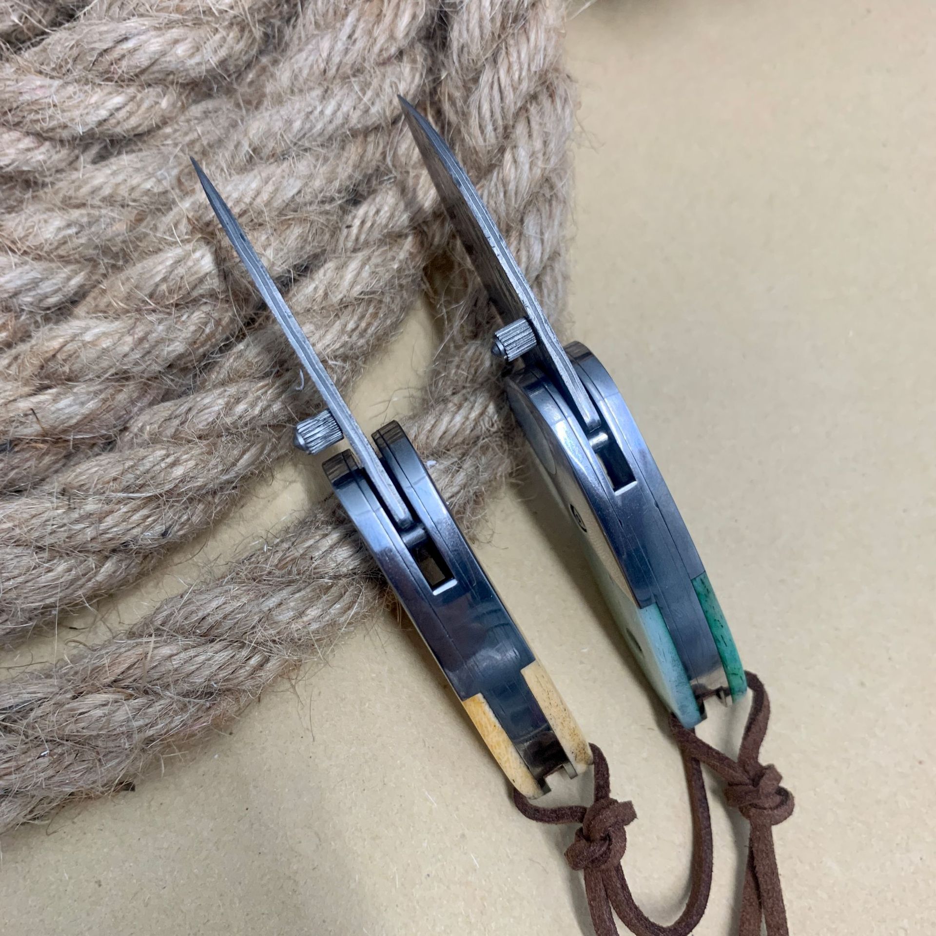 RHON Mini Size Thumb Open Pock - Edc Pocket Carry Fixed Blade 评论和价格