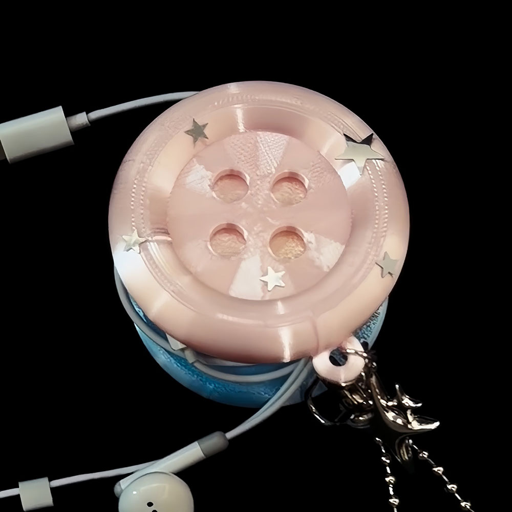 Cable Organizer Button Earphon - Cable Winder Keychain 评论和价格