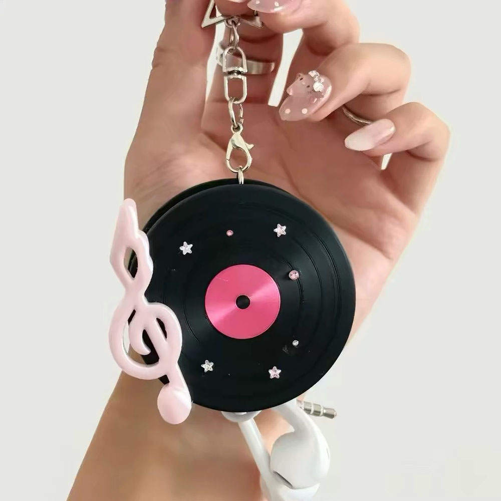 Kawaii Vinyl Record Cable Wind - Cable Winder Keychain 评论和价格