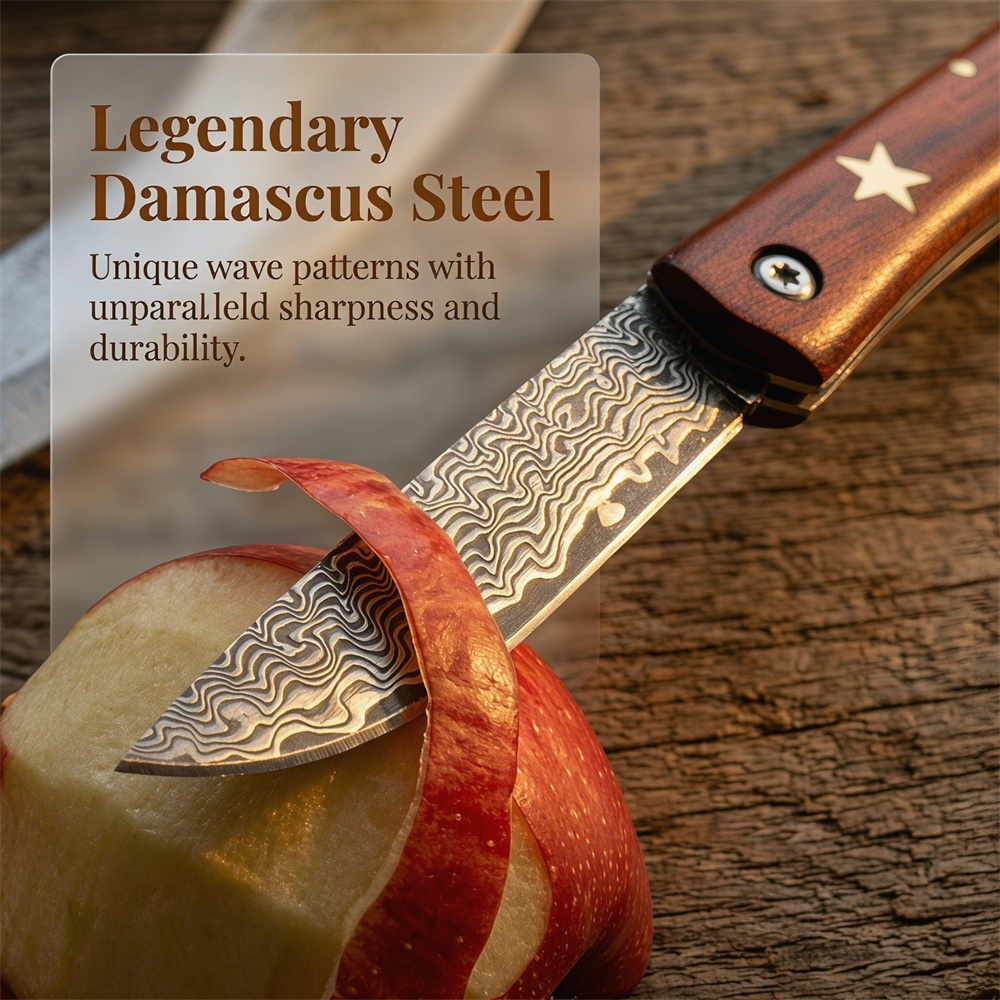 Compact Outdoor Survival Damas - Edc Pocket Carry Fixed Blade 评论和价格